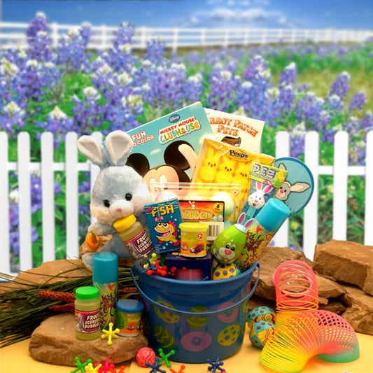 Little Bunny Blue Easter Fun Pail
