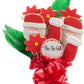 HoHoHo Jolly Santa Cookie Bouquet 9 Pc