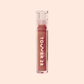 Photo of ShineOn Milky Lip Jelly in a slim acrylic tube with large "Tower 28" logo in shade Cashew (a milky rosy-brown shade) 
